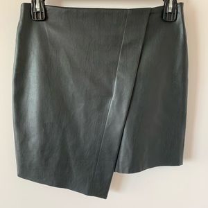 Zara Faux Leather Mini Skirt